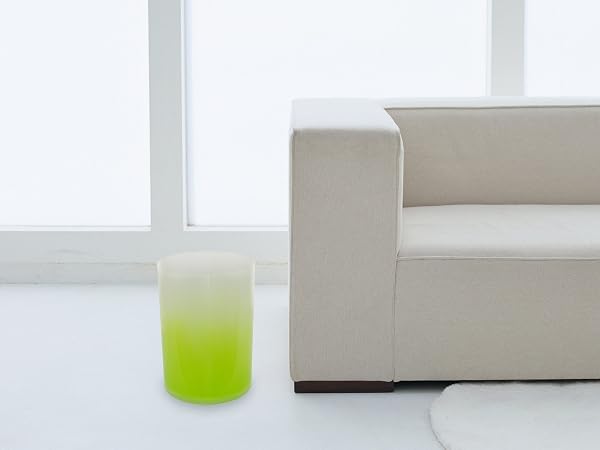 TATSU-CRAFT(タツクラフト)クリア ダストボックス カクテル M 6.8L AB アクアブルー ゴミ箱 ふたなし おしゃれ スリム 分別 屋外 フタなし お洒落 小さい 白 キッチン バスルーム ベッドルーム リビング カフェ - 3