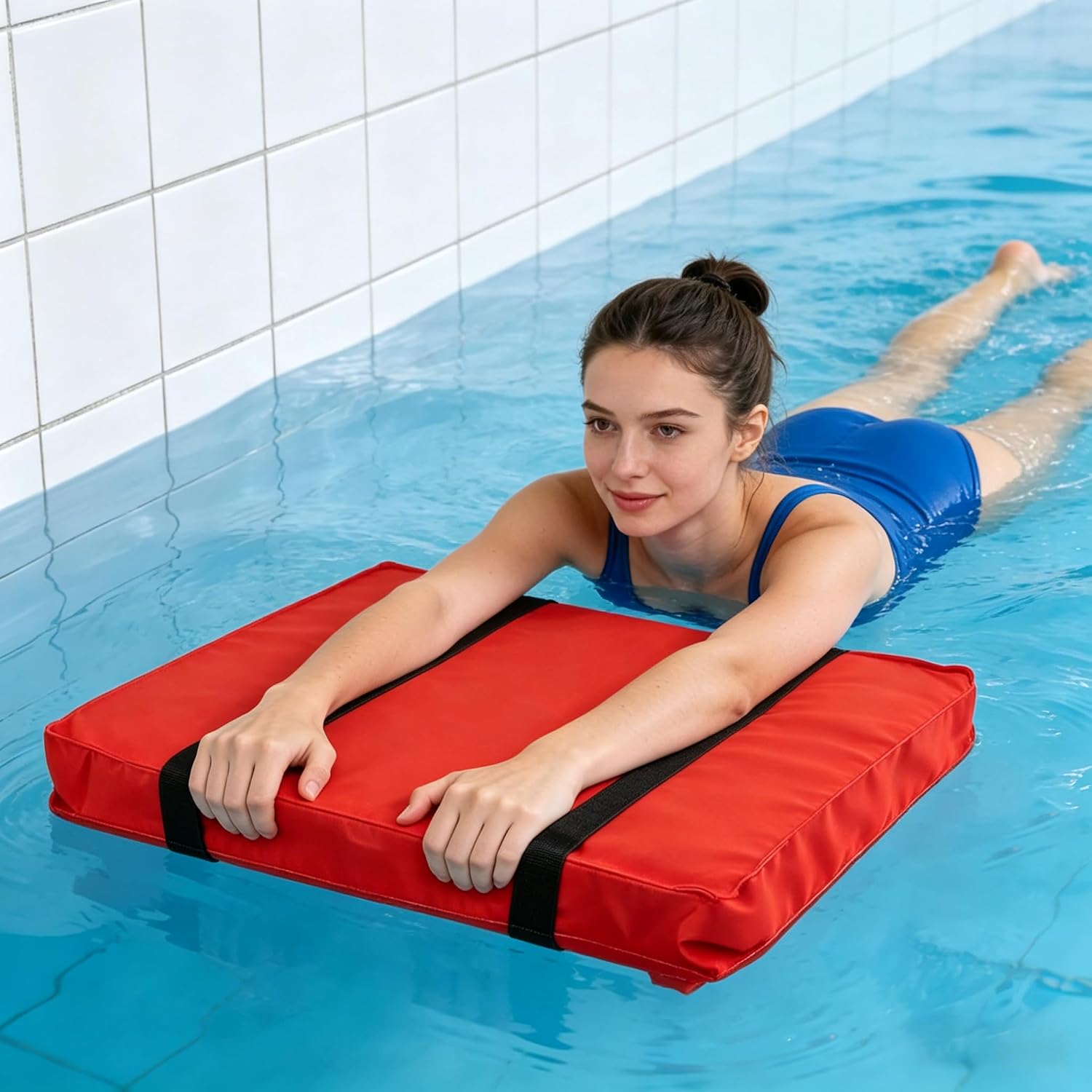 Type IV Throwable Flotation Device, 200lbs Capacity Boat Cushion, Waterproof Marine Throw Cushion with Grab Strap, for Boats Kayaks Fishing (2PCS)