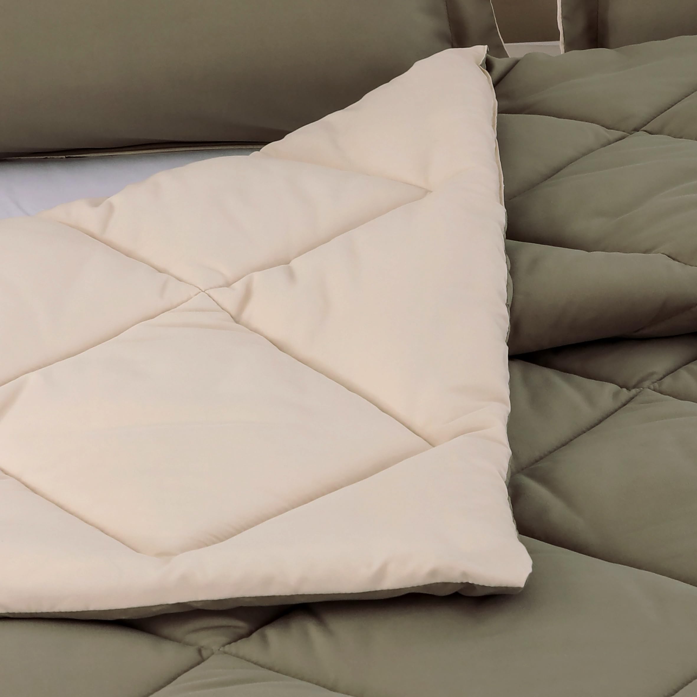NORA HOME Edredon Cama 150 Beige Reversible. Nivel Térmico Muy Alto 4.5/5. 400 gr/m² Fibra 3D. Antiácaros. Antibacterias. Relleno Nordico Invierno 250x260. Certificado Oeko-Tex - Bicolor