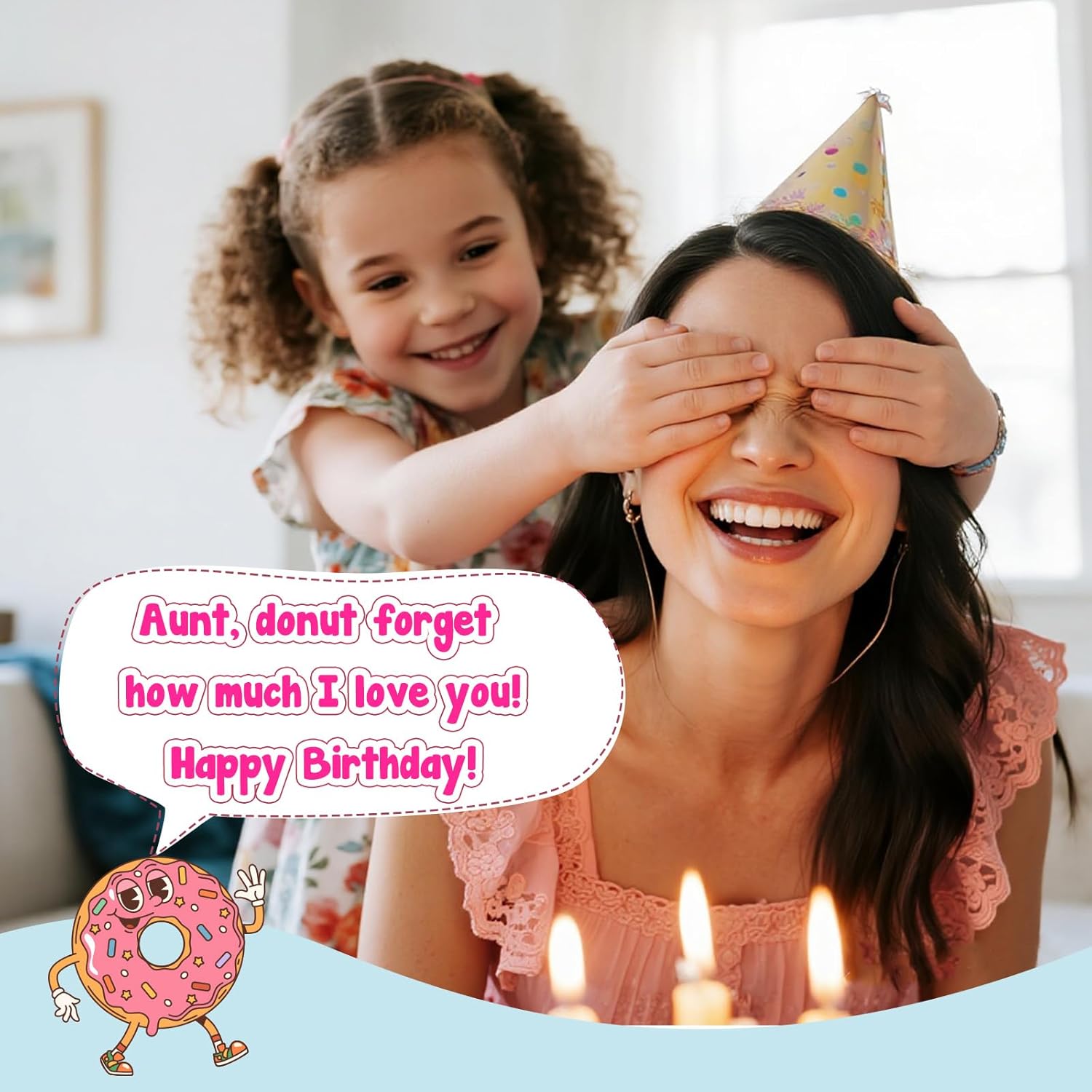 Gifts for Aunt from Niece Valentines - to My Aunt, Valentine Valentines's Day Handmade Crochet Donut Cool Best Aunts Auntie Ever Gift from Nephew Birthday Mothers Day Ester Presents - Image 5