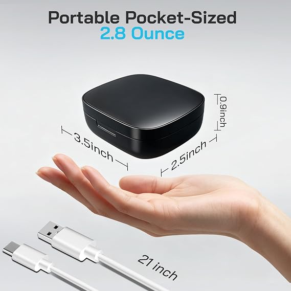 Portable Smart Ring Charging Case for Oura Ring Gen 5, Gen 4, and Gen 3