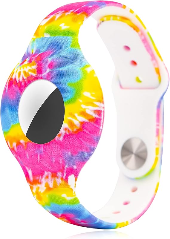 kids anti lost watch band compatible with apple airtagsilicone bracelet protective cover for airtag gps trackeradjustable wristband for kids baby to