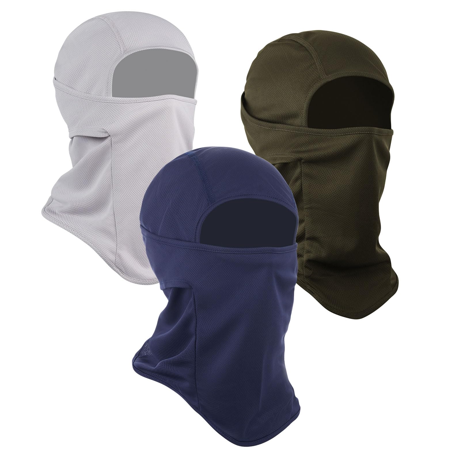 Pasamontañas de esquí de 3 piezas, máscara de cara completa de invierno para hombres y mujeres, resistente al viento, para exteriores, para hombres, mujeres, niños y niñas