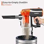 Aspirateur filaire iwoly V600 500W avec cordon de 23 pi, léger 2-en-1 aspirateur à bâton et à main pour sols durs et nettoyage de la maison