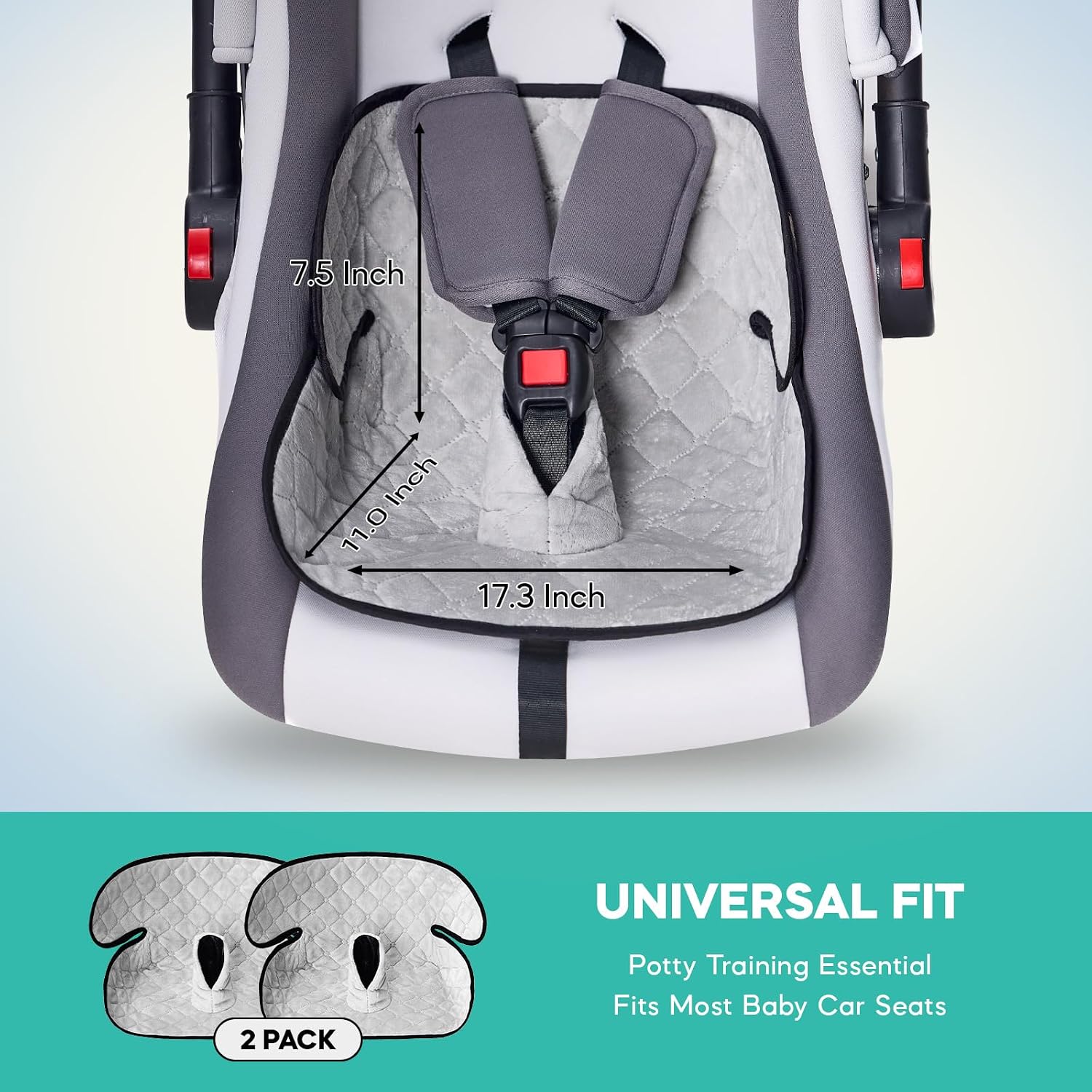 Baby Waterproof Potty Training Car Seat Protector Travel Piddle Pads Liner