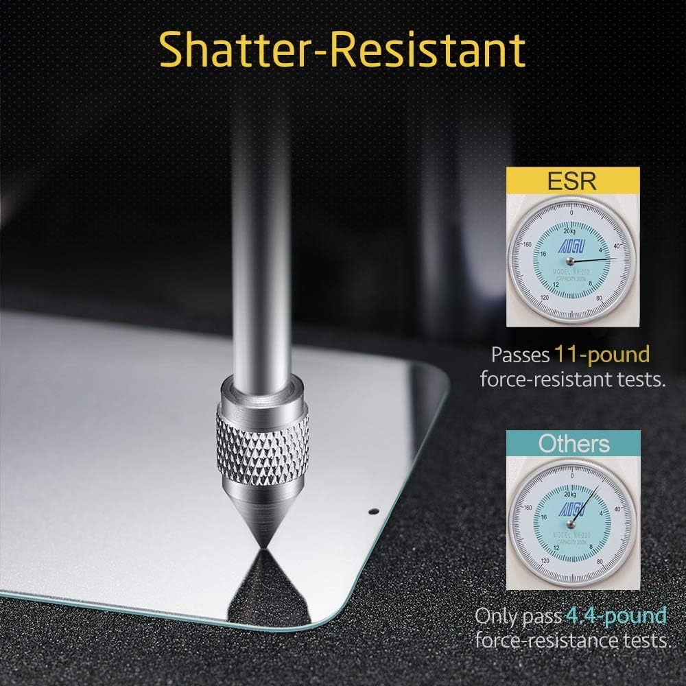 ESR Screen Protector for the iPad Pro 11"(2 pack), 3X Stronger [Scratch-Resistant] 9H Hardness HD Clear Premium Tempered Glass Screen Protector for the All-Screen Apple iPad Pro 11 inch (2018 Release)