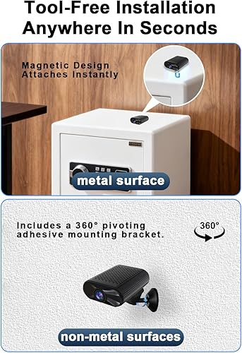 Miniatura 5 de Mini cámara  Cámara pequeña inalámbrica 4K HD  Pequeñas cámaras de seguridad para interiores con visión nocturna y detección de movimiento, cámara