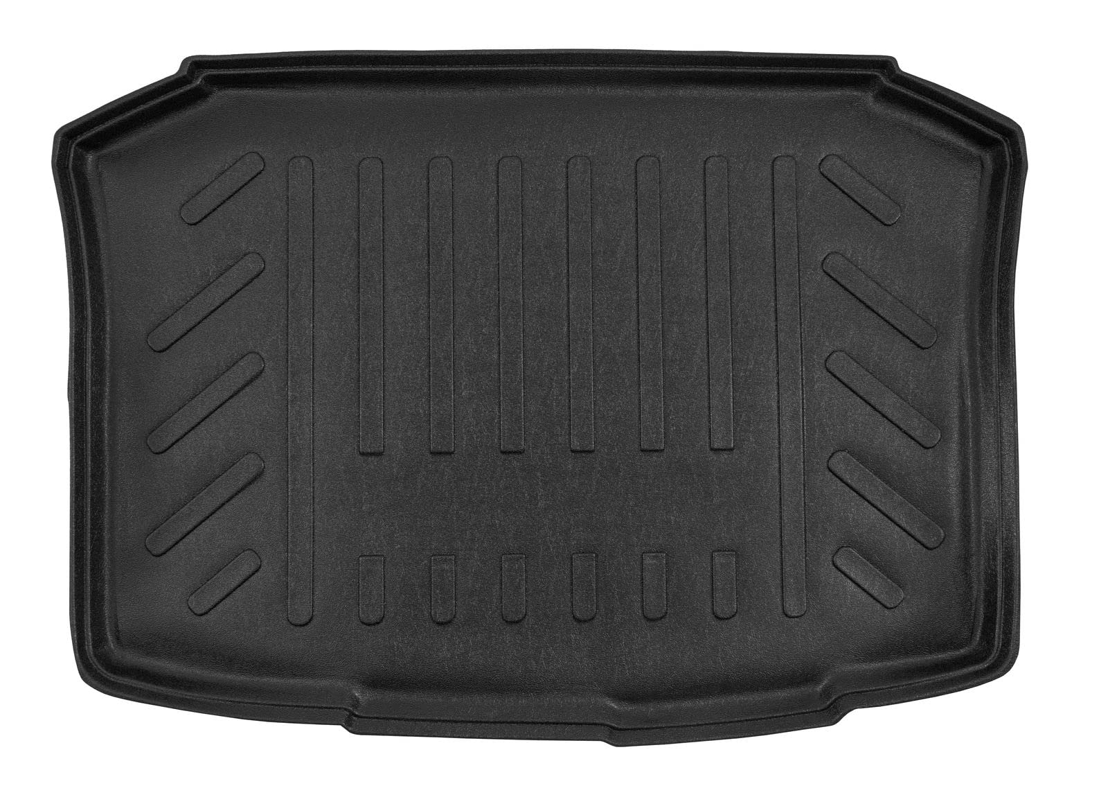 | Bandeja para Maletero Compatible con Ibiza 4, 6J 3 / Hatchback 2008-2017, con Borde Alto, Estera Protectora para Maletero, estriada, Enrollable, Negro