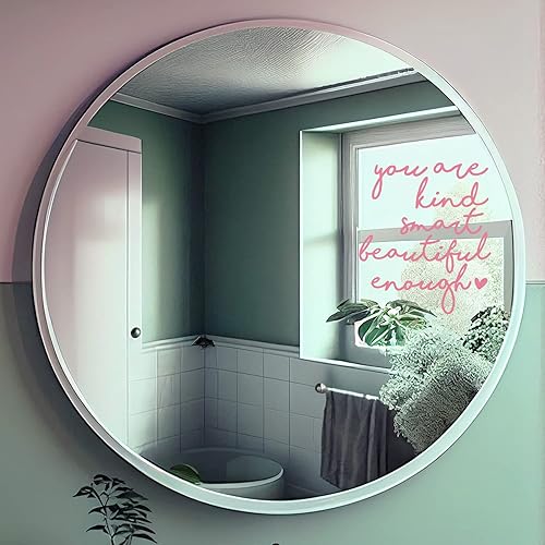 Miniatura 9 de 2x Mirror Decal Vinyl, Car Mirror Decal, Mirror Sticker, Positive Affirmation Decal, Affirmation Stickers for Mirror, for Kids, for Teens, Bathroom