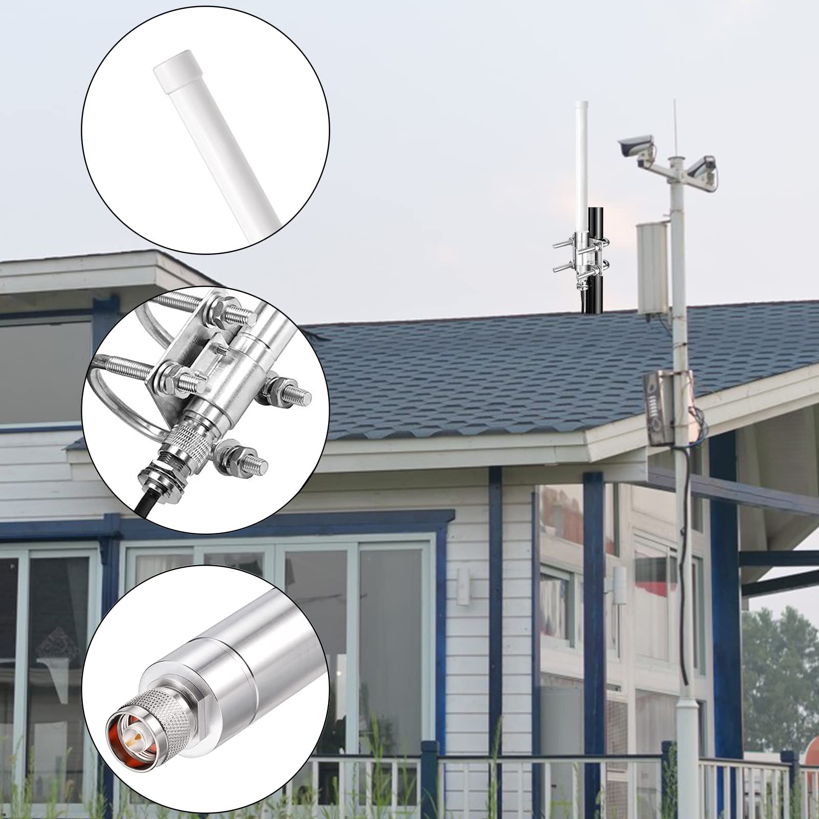 Antenne Hélium 3 DBi 868 MHz - Fibre De Verre, étanche, Pour Mineurs Helium, LoRaWAN, Extérieur, Gain Amélioré