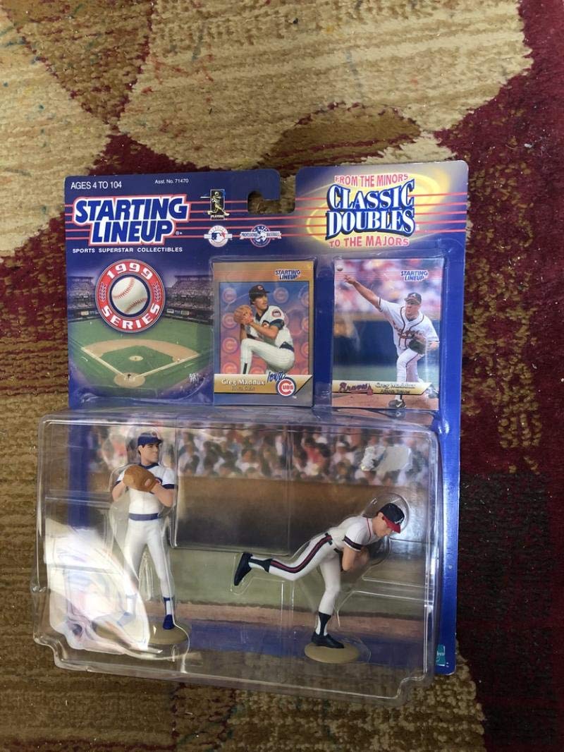 1999 Starting Lineup Classic Doubles Series Greg Maddux Action