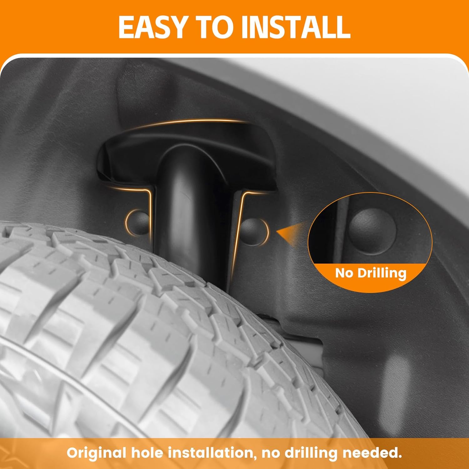 Shock Absorber Cover Compatible with 2021-2025 Ford Bronco Sport Rear Wheel Shock Shield for 2024 Ford Bronco Sport Accessories