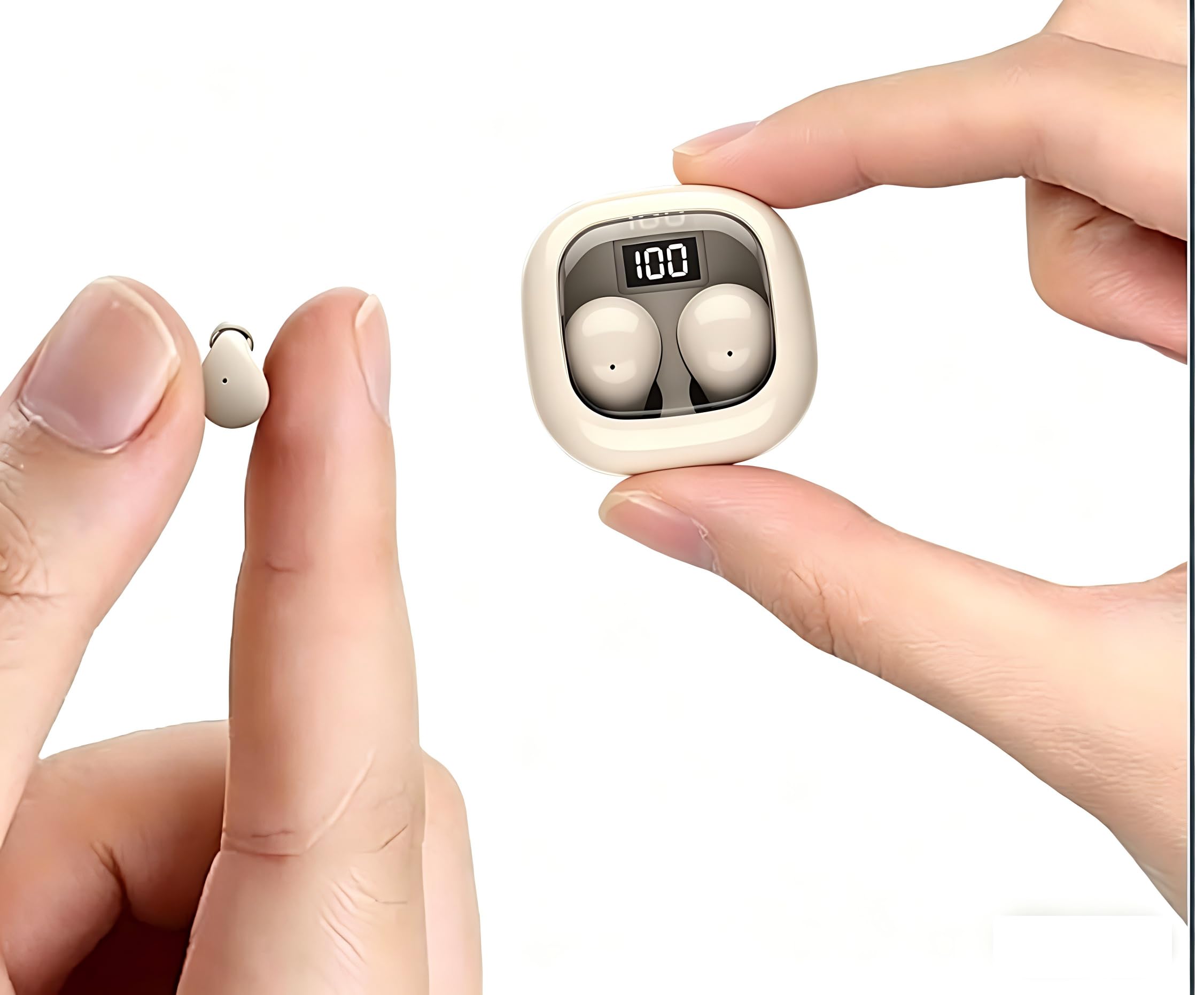 Smallest Invisible Sleep Earbuds Bluetooth 5.3 for Side Sleepers Small Ears