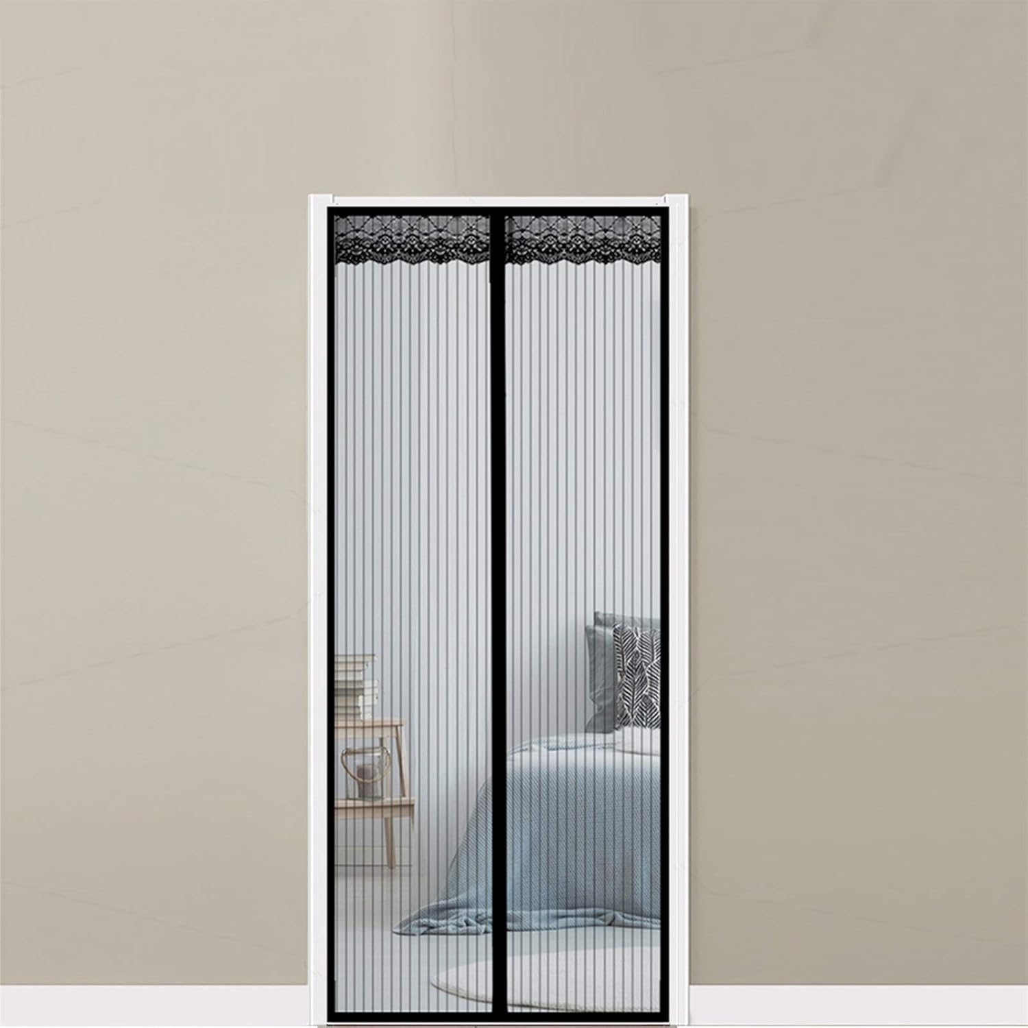 Amazon.co.jp ドアスクリーンマグネットクロージャー 75x230cm(30x91inch) ポータブルスクリーンドア