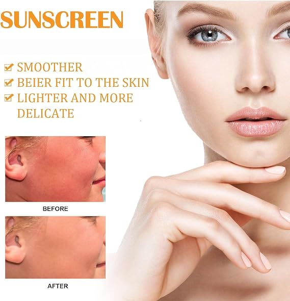 50G Mineral Based Sunscreen SPF 50 Face Cream,Hydrating Sun Cream for All Skin Tones,Multi-Purpose Mineral Sun Cream,Sunscreen SPF 50,Facial Sunscreen SPF 50 & Moisturizer and Sunscreen