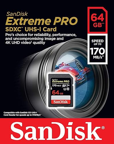 Miniatura 2 de Nikon Coolpix L340 Tarjeta de memoria SanDisk 64GB Extreme Pro SDXC 4K V30 UHS-I funciona con cámara digital DSLR con todo menos lector combinado