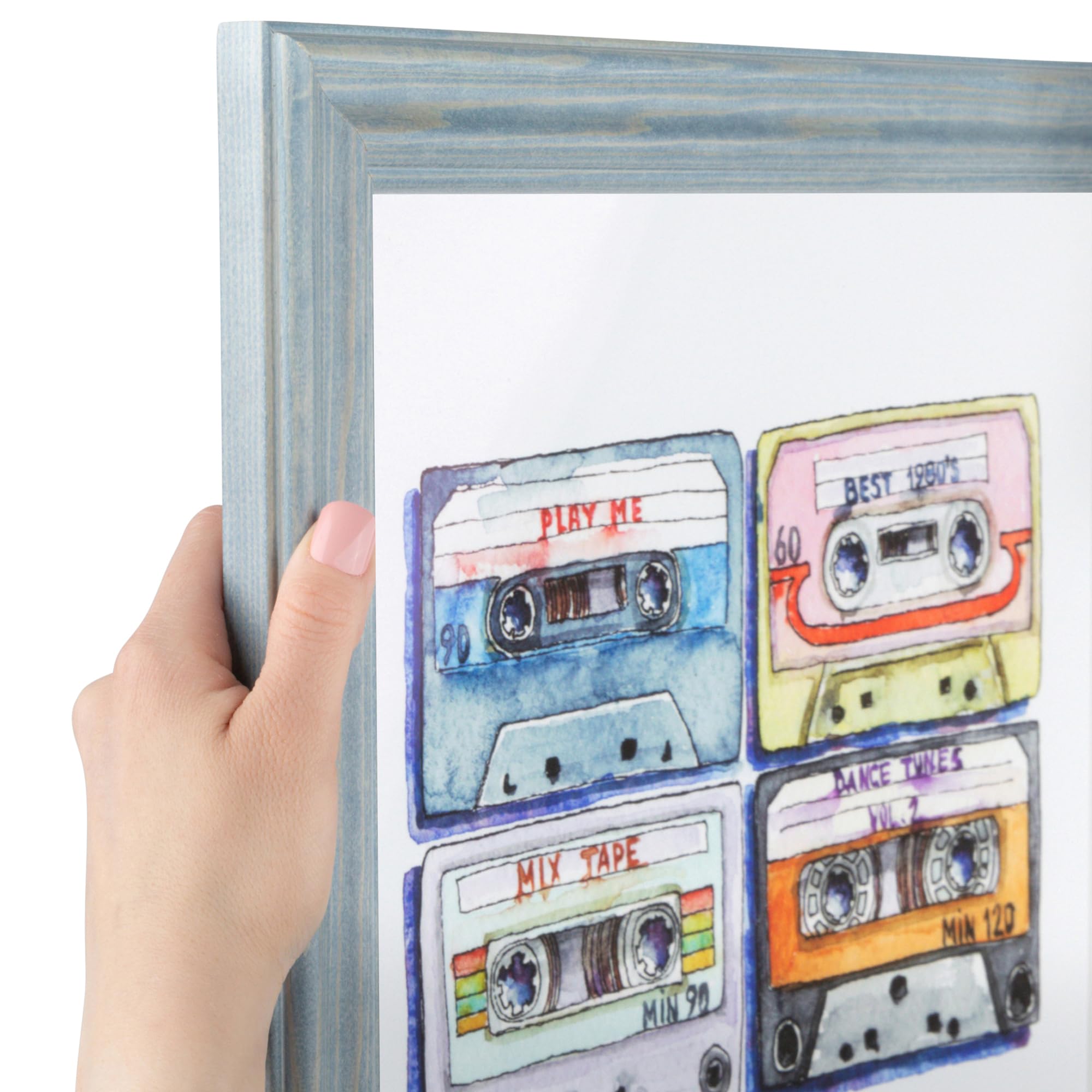 ArtToFrames 20x25 Inch Blue Picture Frame
