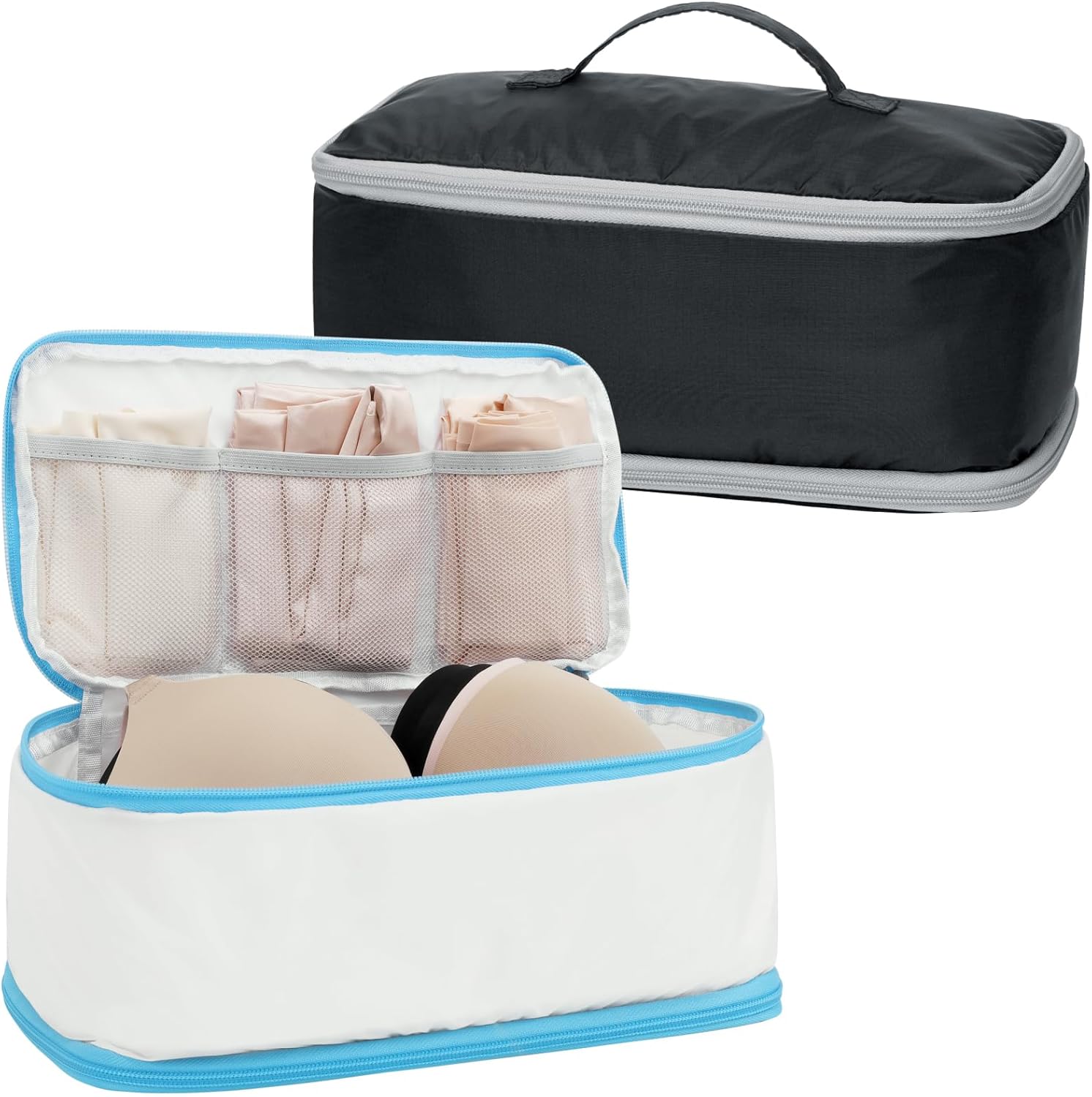 Cambond Travel Underwear Organizer Bag – 4-in-1 Soft Double