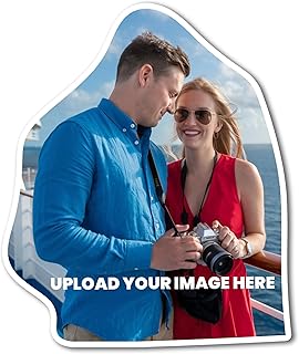 Magnet Me Up Custom Cutout Photo Magnet, Customizable Magnetic Picture for Fridge, Home, Office, Personalized Decoration, Upload Image, Add Text, Creative Travel Memories, Die Cut, Crafted in USA