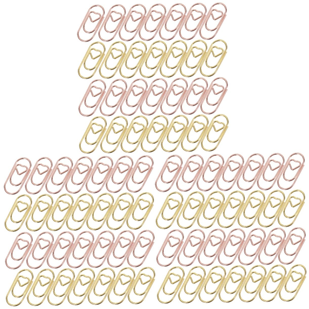 STOBOK 1200stücke Herzförmige Büroklammern Teiliges Und Roségold Dekorative Clips Für Notizen Lesezeichen Und Scrapbooking Für Büro Und Schule