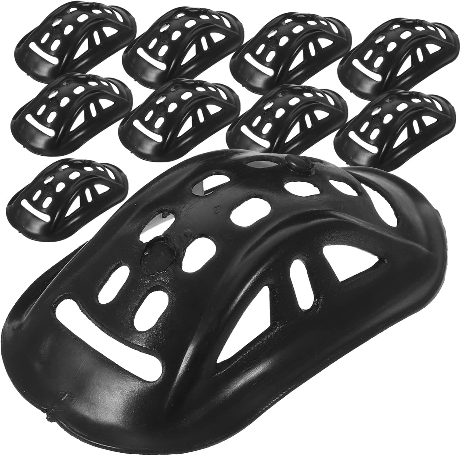 50 Pcs Helmet Chin Rest Chin Strap Football Jaw Pads Rugby Helmet Softball Mask Pad Softball Batting Foam Padding Caps Safety Cup Sports Rubber Worker Hat