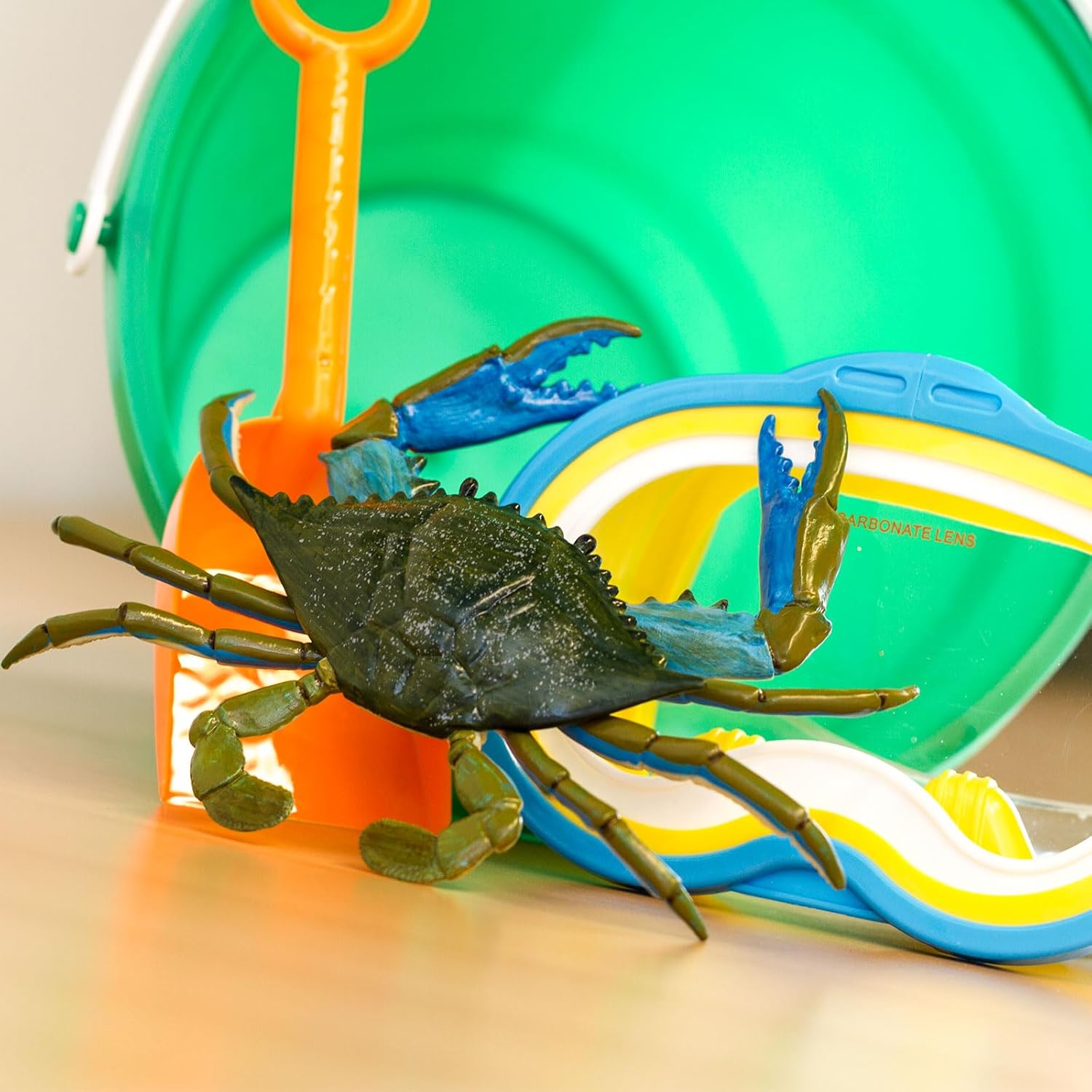 Safari Ltd. Blue Crab Figurine - Realistic 7" Model Figure - Educational Toy for Boys, Girls, and Kids Ages 18M+