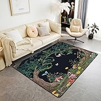 Vista 15 de jejeloiu Alfombra de Área con Líneas de Tiras Geométricas, Alfombra Decorativa para Sofá, Juego de Alfombras Decorativas Abstractas para Dormitorio