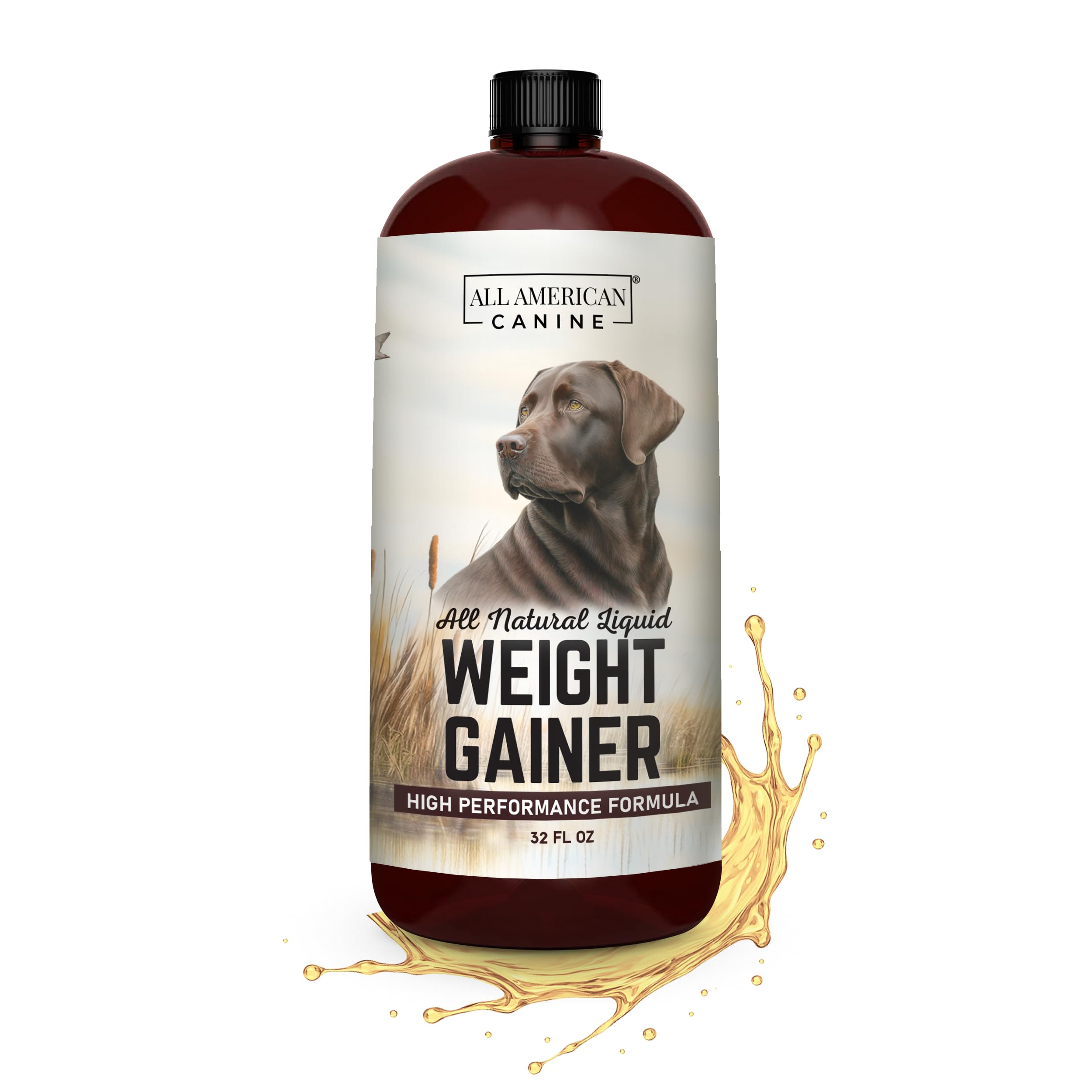 All American Canine Dog Weight Gainer Liquid – High Calorie Dog Food Supplement for Rapid Weight Gain, Mass, and Recovery – Appetite Stimulant – 60 Servings — Amazon image 8