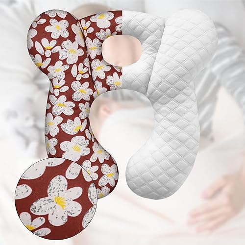 Miniatura 5 de Almohada de viaje para bebé, cojín suave y agradable a la piel para asiento de automóvil, cochecito y cochecito (estilo B)