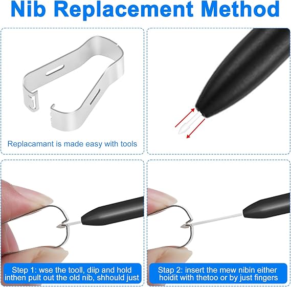 20PCS Pen Tips Replacement for Kindle Scribe&Remarkable 2/1, No Worn Out | Premium Digital Pen Nibs,for reMarkable 1/2 Plus Digital Pen, 4096 Levels Pen Folder, 5 brass&10 plastic&5 Felt Nib