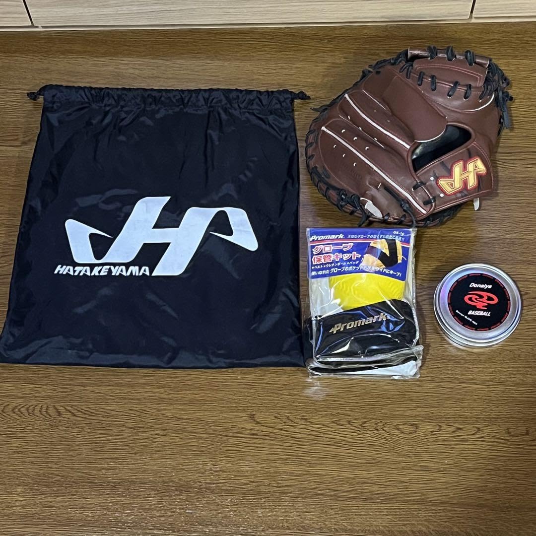 Amazon.co.jp: ハタケヤマ 硬式キャッチャーミット 型付け済 高校野球