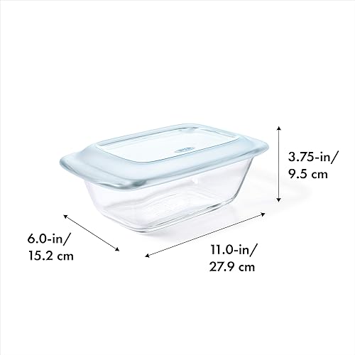 Miniatura 2 de OXO Good Grips - Bandeja de cristal segura para usar desde el congelador al horno, Loaf Pan with Lid, talla única , Not Applicable