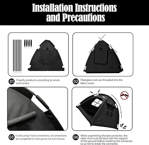 Miniatura 6 de Tienda de campaña para perrosgatos, tienda de campaña para perros, casa impermeable para interiores, tienda de campaña transpirable para interiores