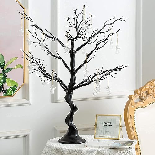 Miniatura 8 de Sziqiqi Árbol artificial de resina para centro de mesa de árbol, decoración del hogar, centro de mesa de boda, adornos creativos de 30 pulgadas (30