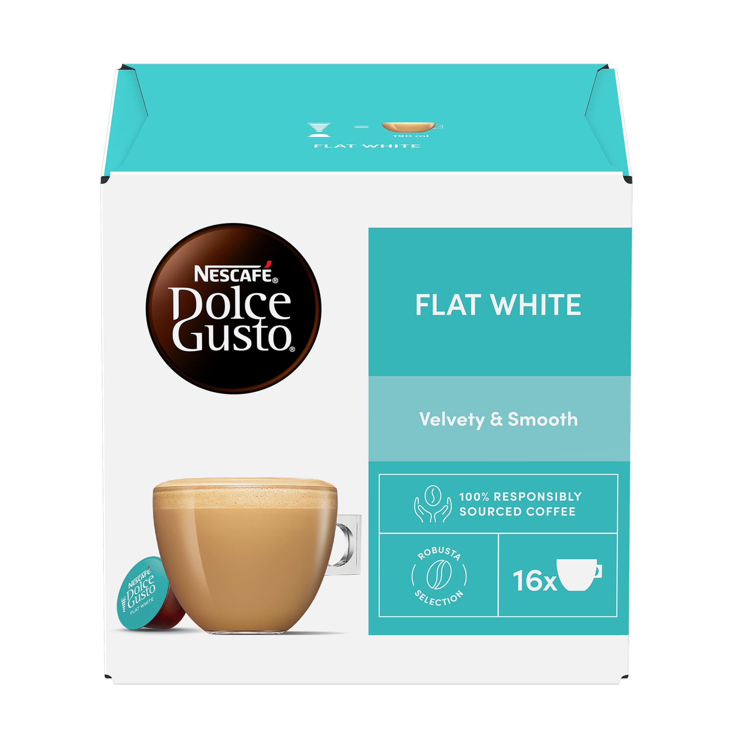 Nescafe Dolce Gusto Flat White 16 Drinks