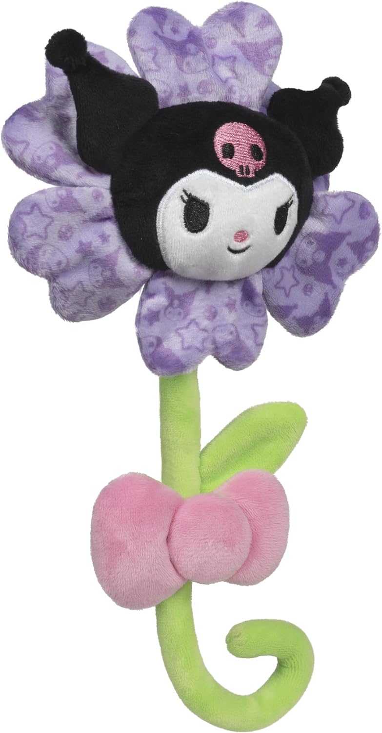 Hello Kitty and Friends 14-inch Kuromi Purple Plush Special Occasion Flower with a Bendable Stem - Giftable Packaging - Officially Licensed - Ages 6+