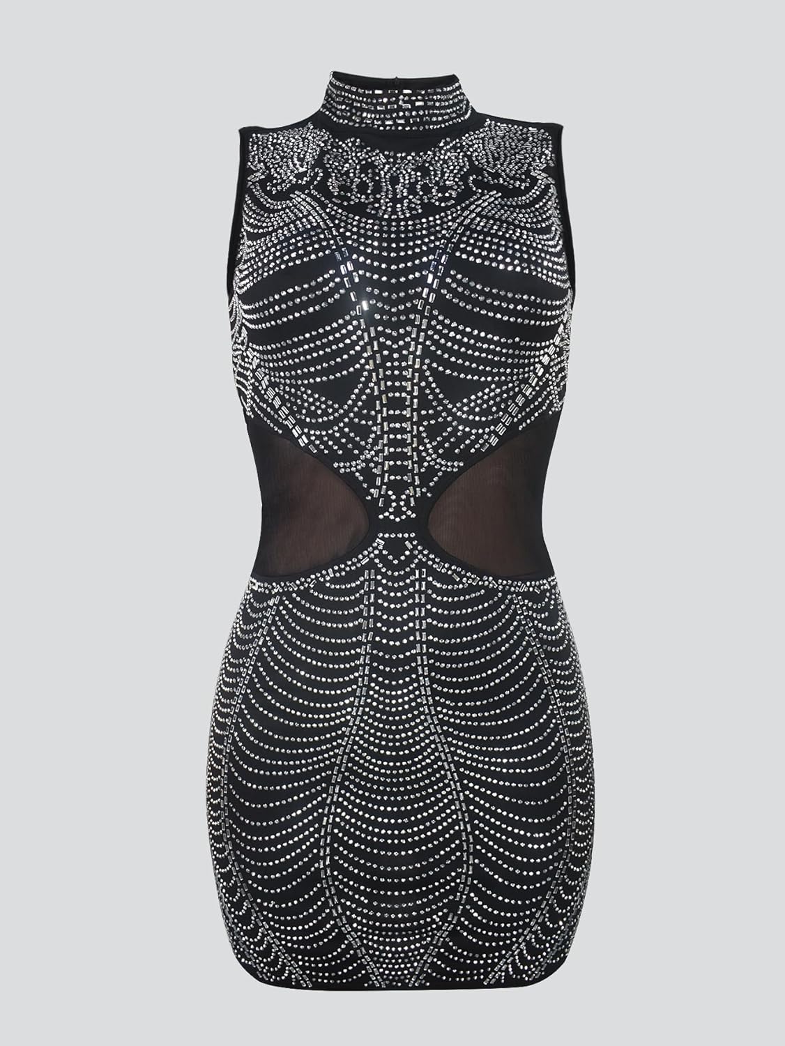 Nagfar Women Rhinestone Sexy Mini Dress Brithday Party Cocktail Club New Years Eve Out Glittery Clothes - Image 5