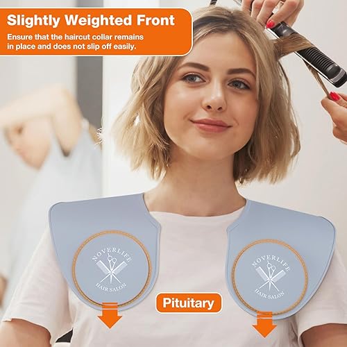 Miniatura 3 de Noverlife Hair Cutting Collar, Waterproof Silicone Hair Dye Collar, Barber Hair Cutting Pad Haircut Neck Wrap for Salon