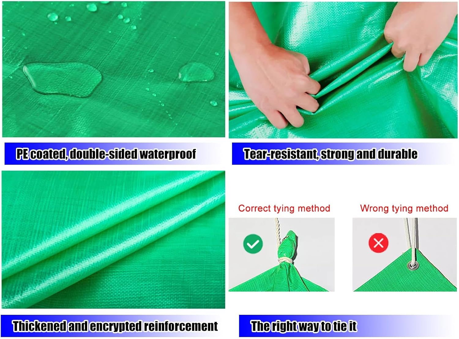 防水シート 屋外のプラスチック防水シート カバー, 軽量 Pe ビッグ