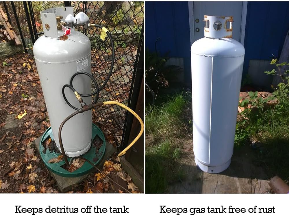 Upgraded YardJoyliz 100 Pound Propane Tank Insulated Cover 600D Heavy Duty