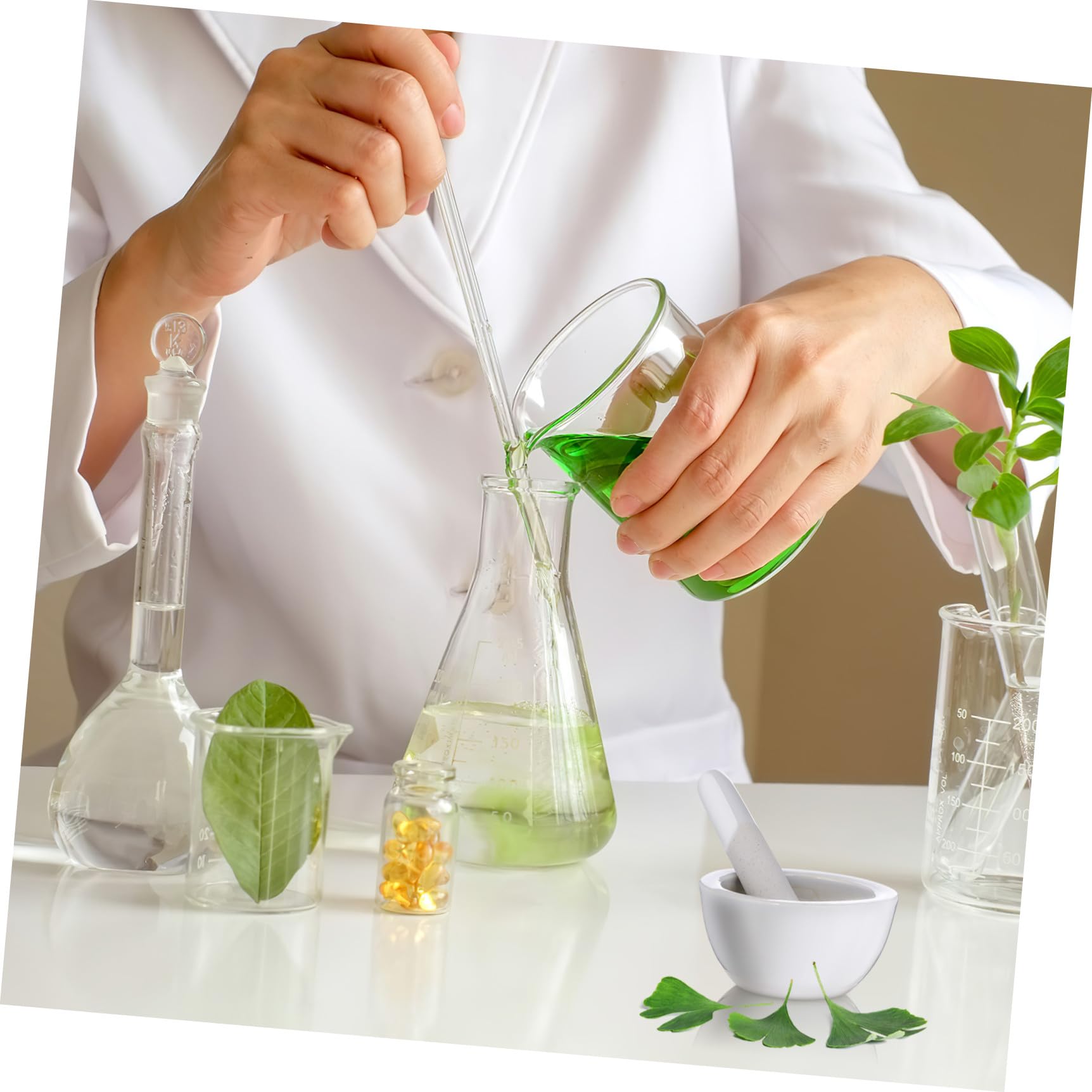 Beavorty Kit de Mortero y Pilón de Porcelana de 2.95 Pulgadas para Molienda de Especias y Suministros Químicos en Cocina y Laboratorio Acabado Liso y Cómodo de Sostener