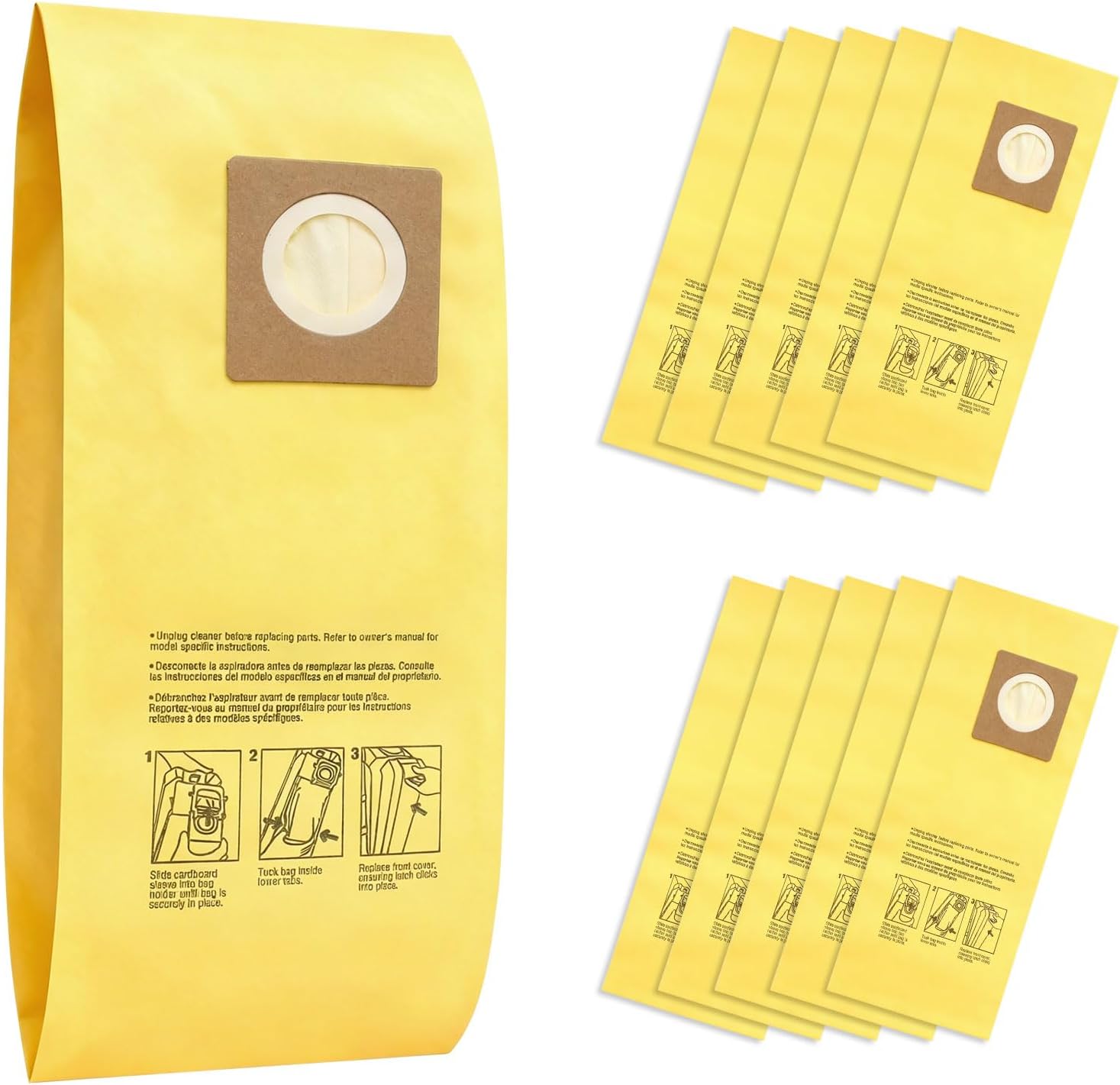 AH10243 Upright Bags for Hoover Commercial CU2 Vacuum Cleaner 10 Pack