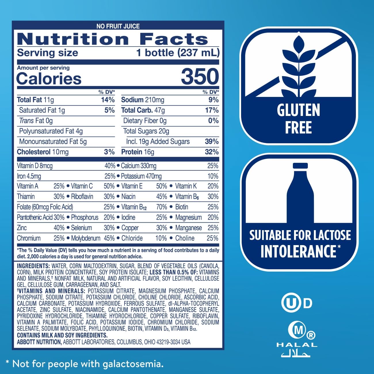 Ensure Plus Strawberry Nutrition Shake | Meal Replacement Shake | Ready To Drink | 16g Protein and 27 Vitamins and Minerals | 8 fl oz - 6 Pack