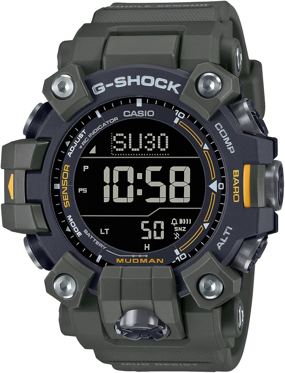 Reloj de pulsera Casio, MUDMAN Radio Solar, Plástico de biomasa