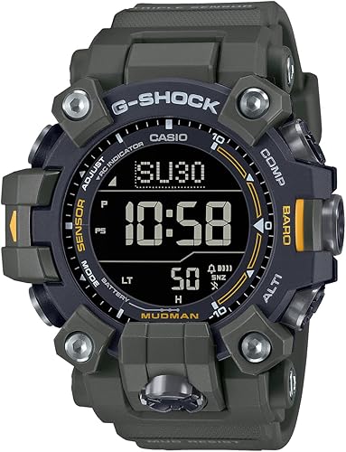Reloj de pulsera Casio, MUDMAN Radio Solar, Plástico de biomasa