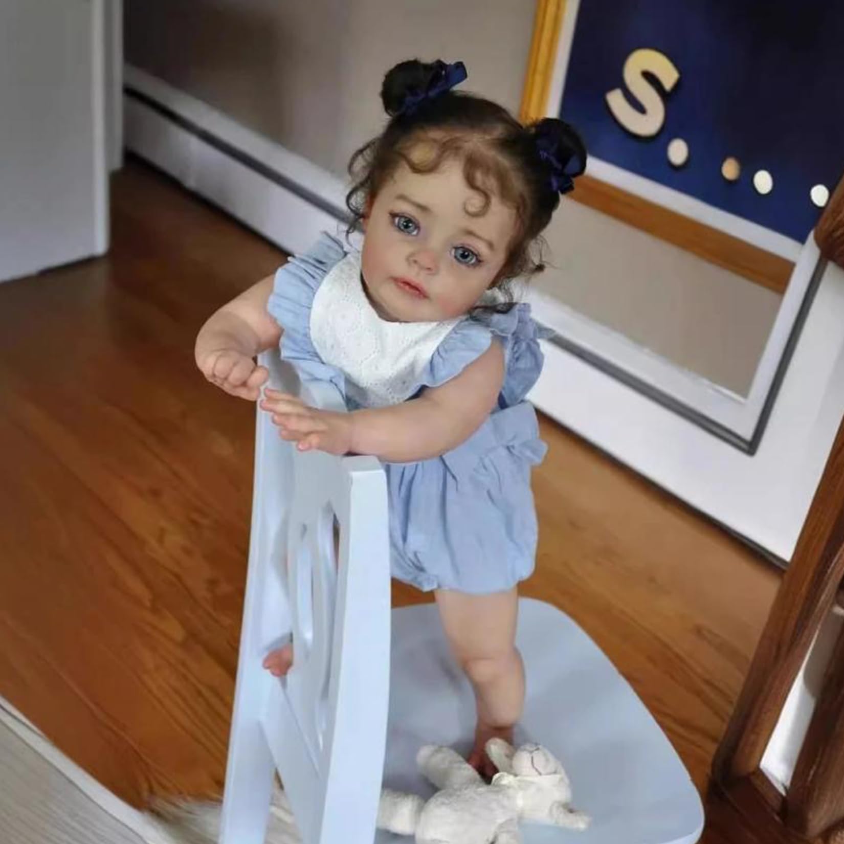 TKYFOYS 22 Inch 55cm Reborn Baby Dolls,Reborn Dolls Silicone Full Body Handmade Xmas Gift Reborn Toddler Dolls Boy Girl Toy Gift - Image 2