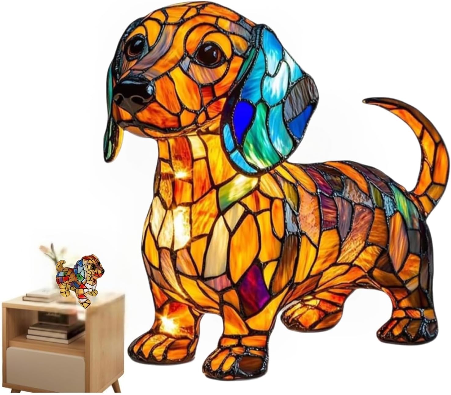 Retro Cat Colorful Resin Cat Table Lamp，3D Cute Pet Cats Themed LED Night Lamp，Perfect Gift for Pet Lovers Retro Cats Design Home Decor Lighting
