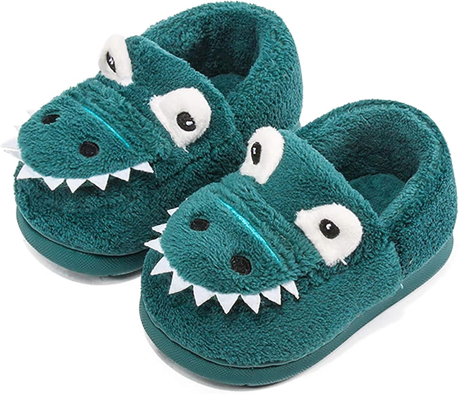 Kids Animal Slippers Boys and Girls Winter Warm Dinosaur Slippers, Anti