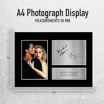 Amazon.co.jp: HWC Trading A4 マイケル・ダグラス&シャロン