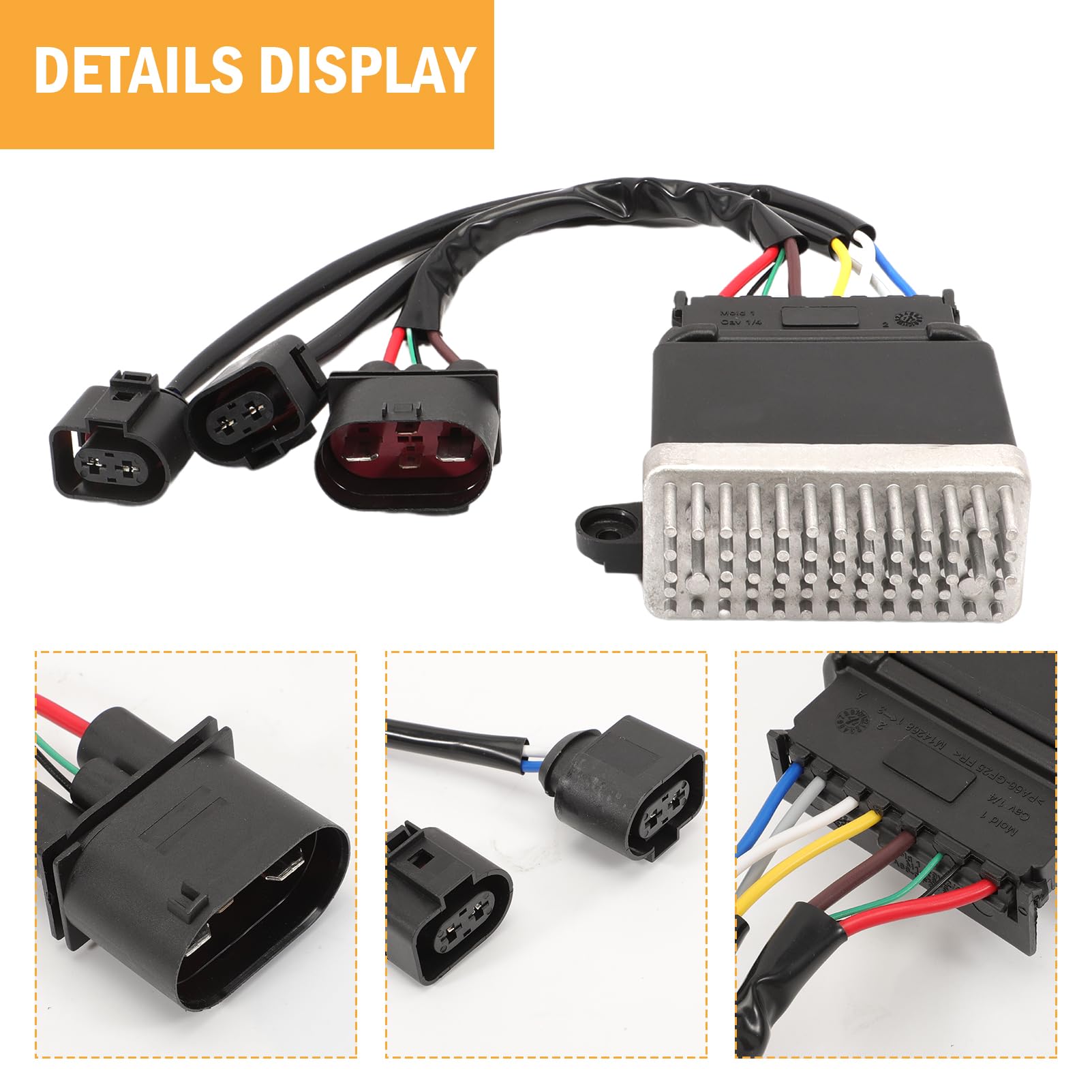 Dispositivo di controllo della ventola per Audi A6 C7 A5 8F7 A4 B8 Q3 8U 8R 2007-2018 8K095 9501A 8K0959501C (8 poli)